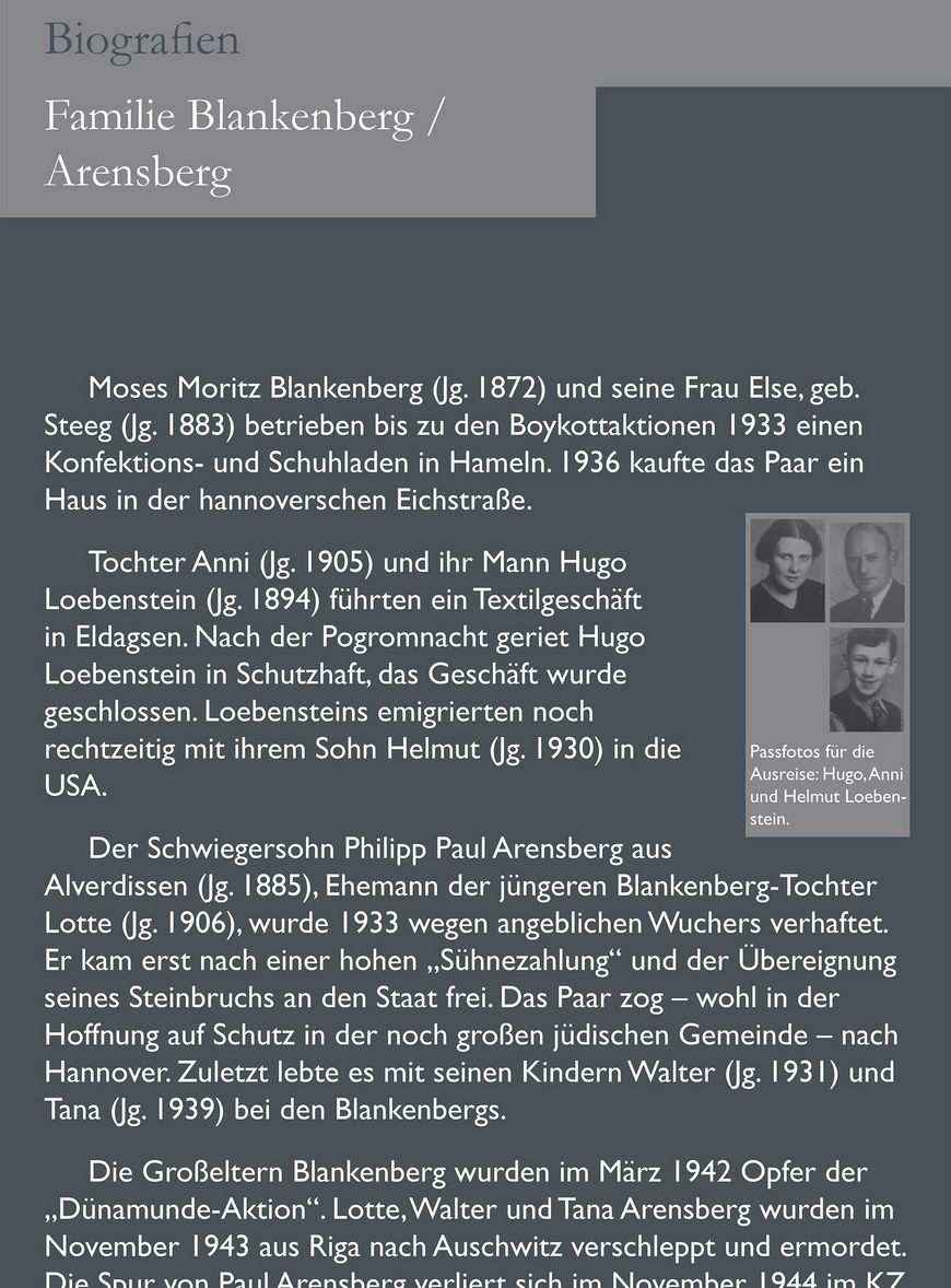 The Blankenberg / Ahrensberg Family